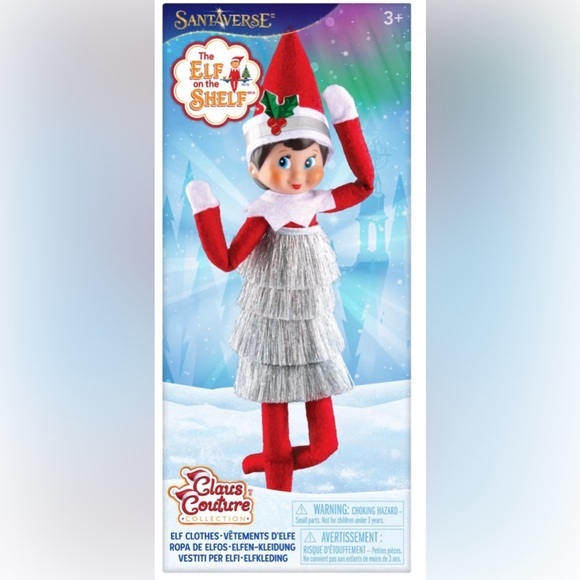 The Elf on the Shelf Other - Flash sale! NEW! Elf on the Shelf Claus Couture Tiny Tinsel Dress